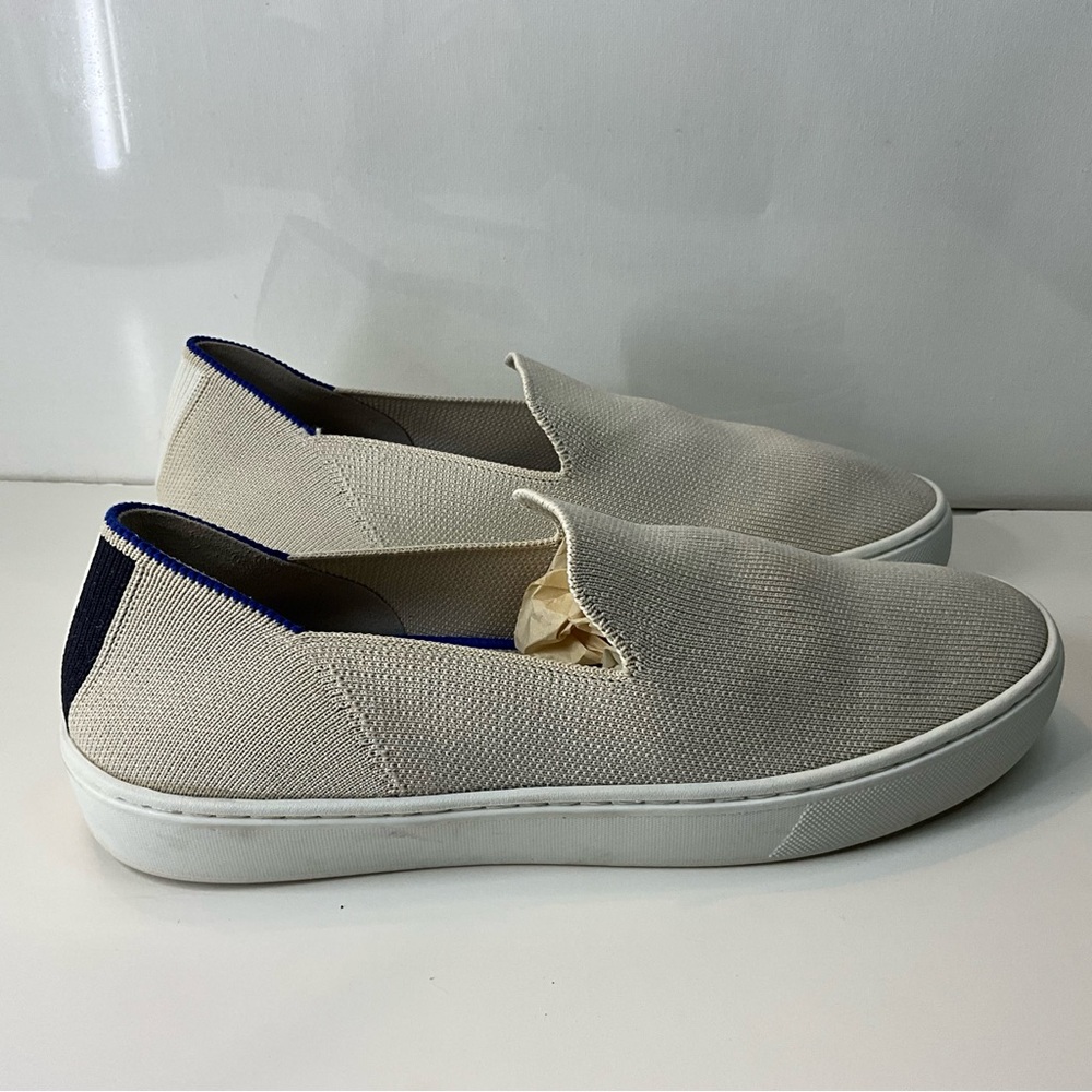 Rothys Casual Cream Slip-On Sneakers 8.5 - Picture 7 of 11